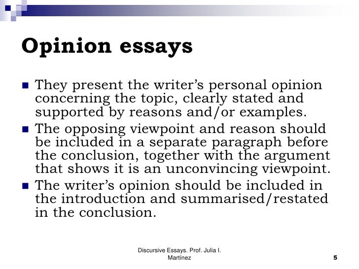 ideas discursive essays